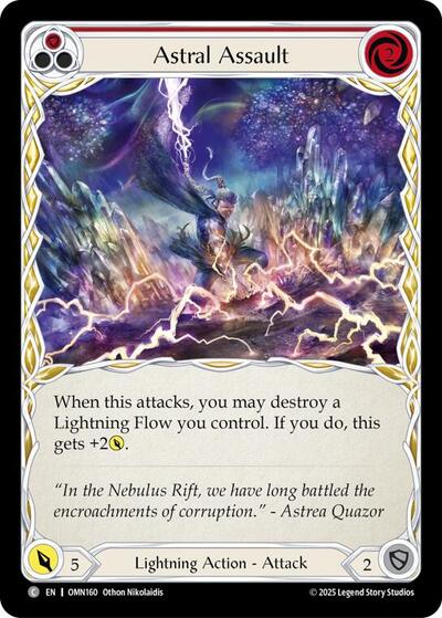 Astral Assault (Red) - Omens of the Third Age FAB spoiler