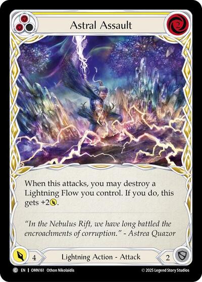 Astral Assault (Yellow) - Omens of the Third Age FAB spoiler