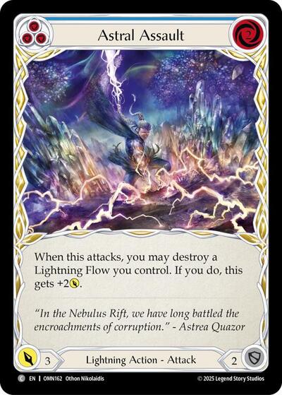 Astral Assault (Blue) - Omens of the Third Age FAB spoiler