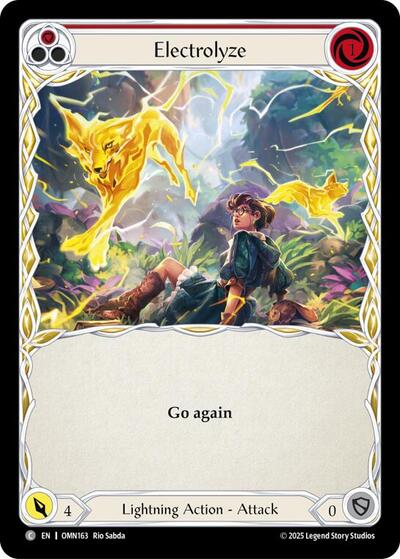 Electrolyze (Red) - Omens of the Third Age FAB spoiler