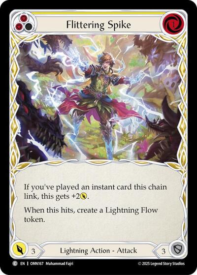 Flittering Spike (Yellow) - Omens of the Third Age FAB spoiler