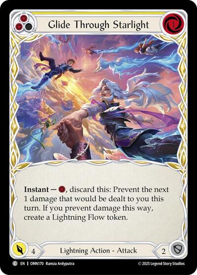 Glide Through Starlight (Yellow) - Omens of the Third Age FAB spoiler