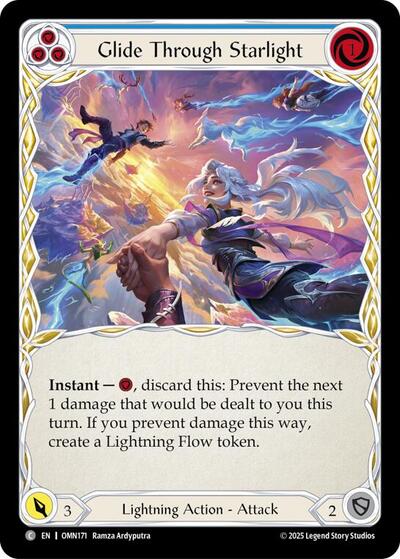 Glide Through Starlight (Blue) - Omens of the Third Age FAB spoiler