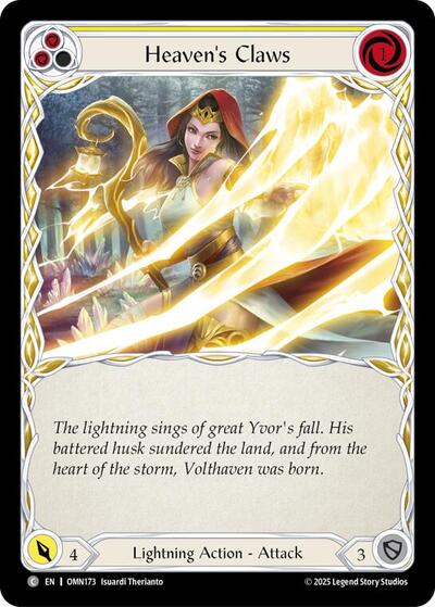 Heavens Claws (Blue) - Omens of the Third Age FAB spoiler