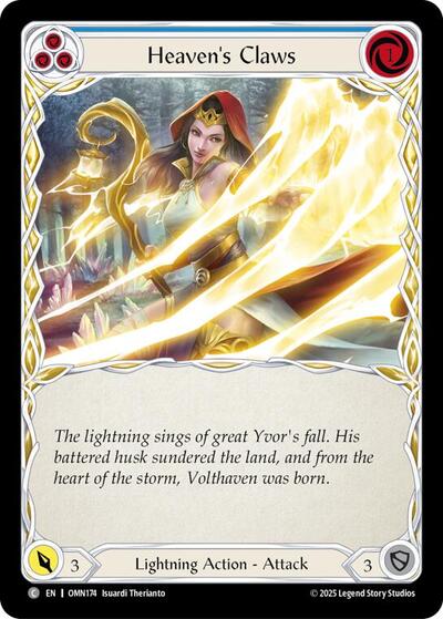 Heavens Claws (Yellow) - Omens of the Third Age FAB spoiler