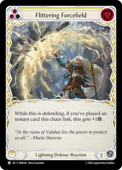 Flittering Forcefield (Yellow) - Omens of the Third Age FAB spoiler