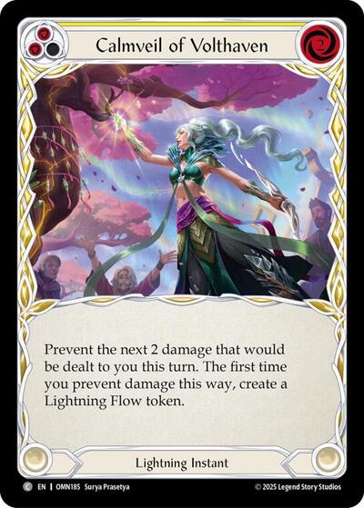 Calmveil Of Volthaven (Yellow) - Omens of the Third Age FAB spoiler