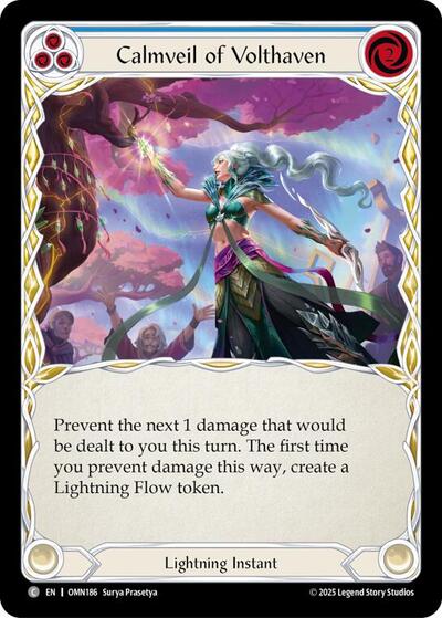 Calmveil Of Volthaven (Blue) - Omens of the Third Age FAB spoiler
