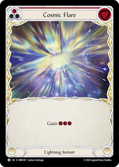 Cosmic Flare (Red) - Omens of the Third Age FAB spoiler