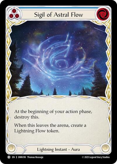 Sigil Of Astral Flow (Blue) - Omens of the Third Age FAB spoiler