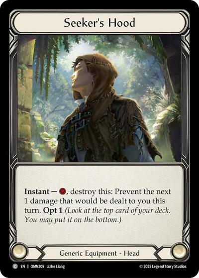 Seekers Hood - Omens of the Third Age FAB spoiler
