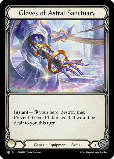 Gloves Of Astral Sanctuary - Omens of the Third Age FAB spoiler