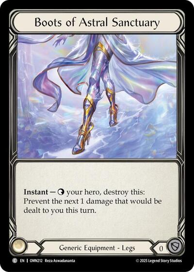 Boots Of Astral Sanctuary - Omens of the Third Age FAB spoiler