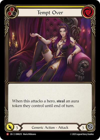 Tempt Over (Yellow) - Omens of the Third Age FAB spoiler