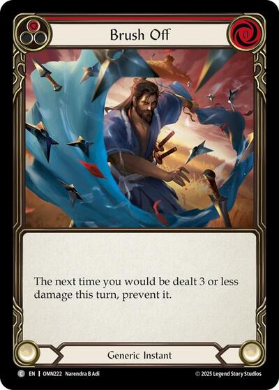 Brush Off (Red) - Omens of the Third Age FAB spoiler