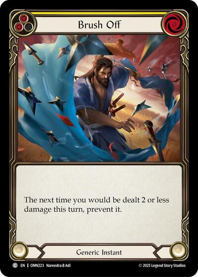 Brush Off (Yellow) - Omens of the Third Age FAB spoiler