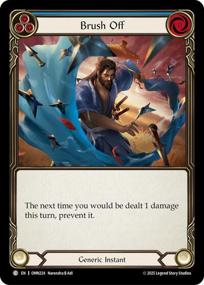 Brush Off (Blue) - Omens of the Third Age FAB spoiler