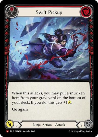 Swift Pickup (Red) - Omens of the Third Age FAB spoiler