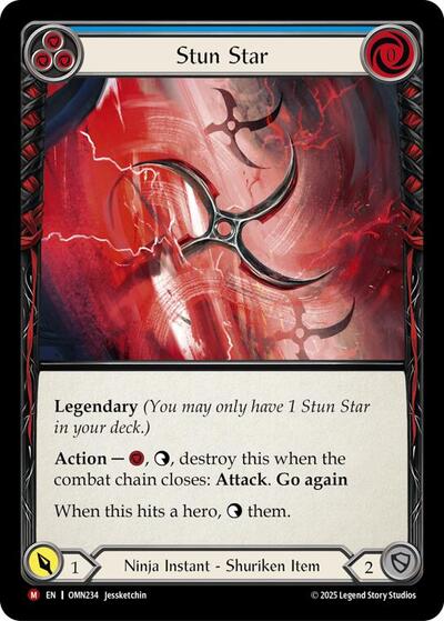 Stun Star (Blue) - Omens of the Third Age FAB spoiler