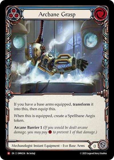 Arcbane Grasp (Blue) - Omens of the Third Age FAB spoiler
