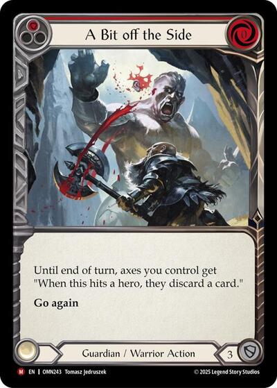 A Bit Off The Side (Red) - Omens of the Third Age FAB spoiler