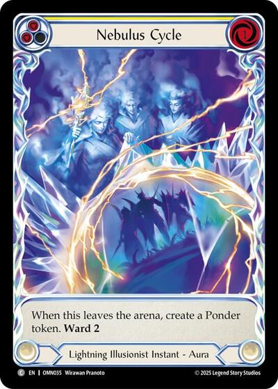 Nebulus Cycle (Yellow) (Extended Art) - Omens of the Third Age FAB spoiler