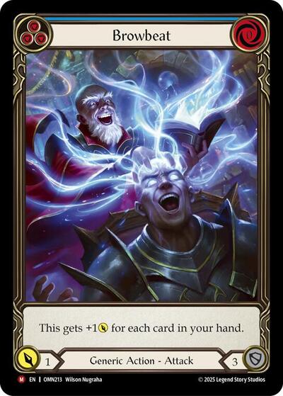 Browbeat (Blue) (Extended Art) - Omens of the Third Age FAB spoiler