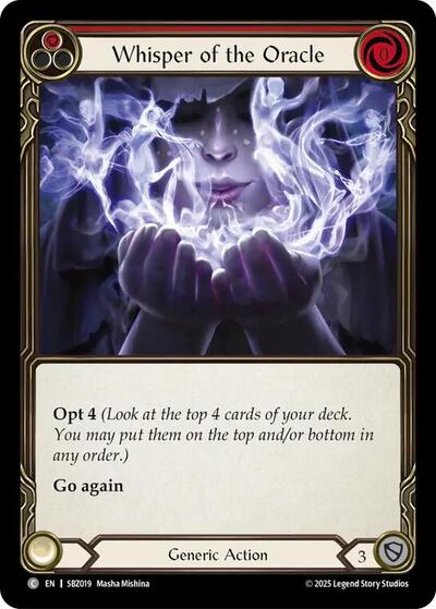 Whisper of the Oracle (Red) - Silver Age Chapter 3 FAB spoiler