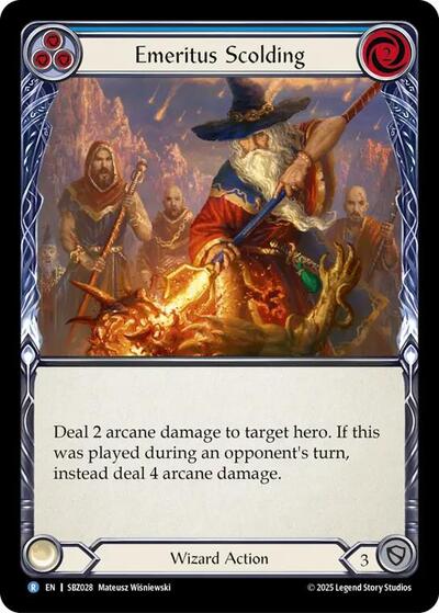 Emeritus Scolding (Blue) - Silver Age Chapter 3 FAB spoiler