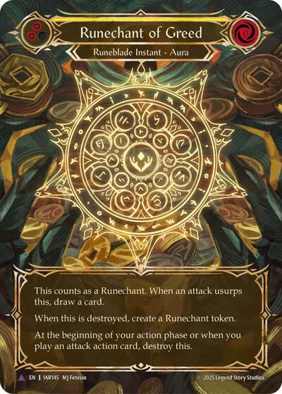 Runechant of Greed (Yellow)(Marvel) - Omens of the Third Age FAB spoiler