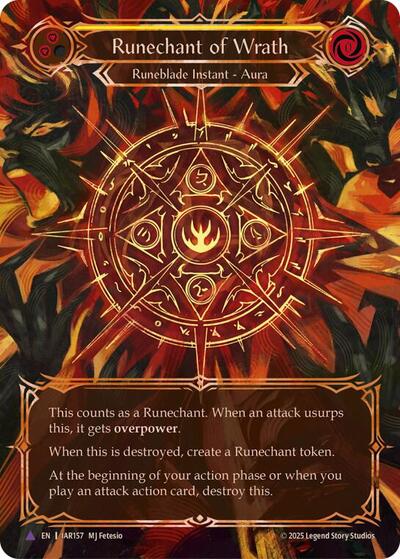 Runechant of Wrath (Yellow)(Marvel) - Omens of the Third Age FAB spoiler