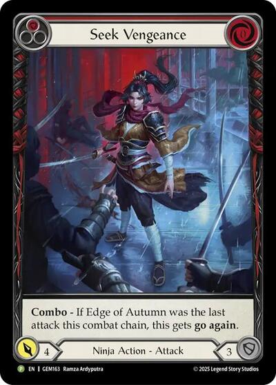 Seek Vengeance (Red) - Gem Pack 5 FAB spoiler