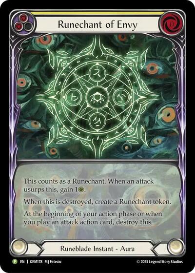 Runechant of Envy (Yellow) - Gem Pack 5 FAB spoiler