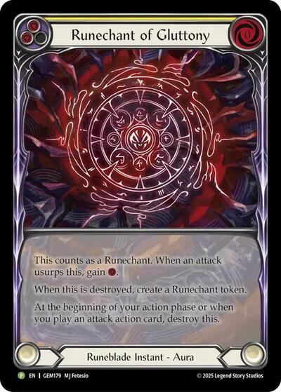 Runechant of Gluttony (Yellow) - Gem Pack 5 FAB spoiler