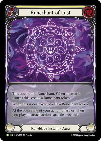 Runechant of Lust (Yellow) - Gem Pack 5 FAB spoiler