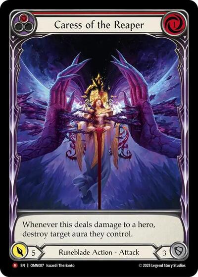 Caress of the Reaper (Extended Art) - Omens of the Third Age FAB spoiler