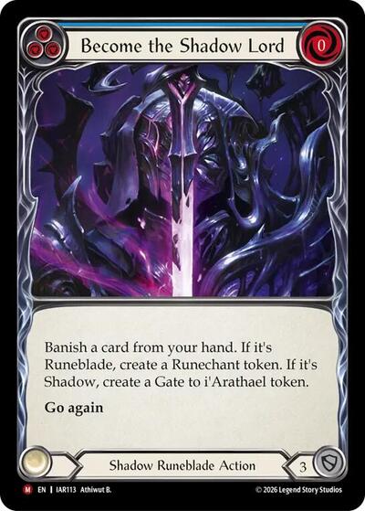 Become the Shadow Lord (Blue) - Usurp the Shadow Throne FAB spoiler
