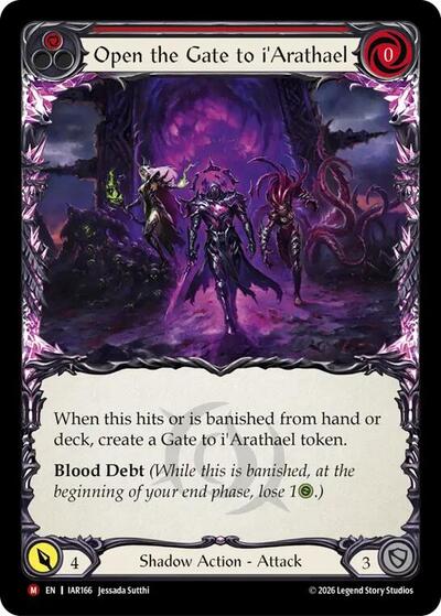Open the Gate to i'Arathael (Red) - Usurp the Shadow Throne FAB spoiler