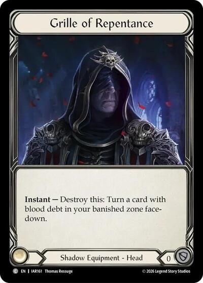 Grille of Repentance - Usurp the Shadow Throne Pre-release Cards FAB spoiler