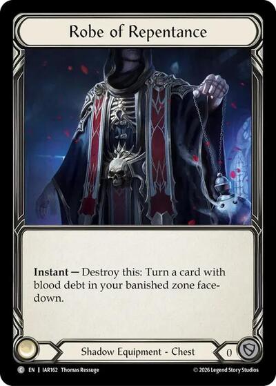 Robe of Repentance - Usurp the Shadow Throne Pre-release Cards FAB spoiler