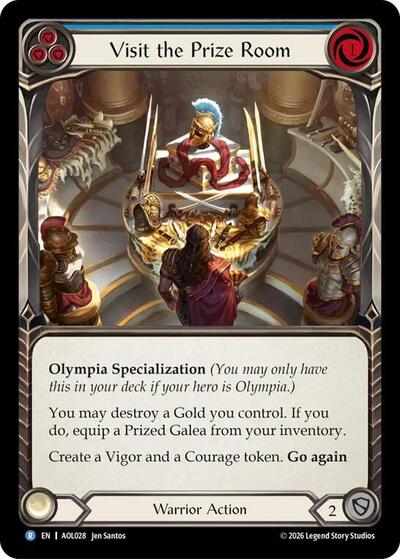 Visit the Prize Room - Armory Deck: Olympia, Prized Fighter FAB spoiler