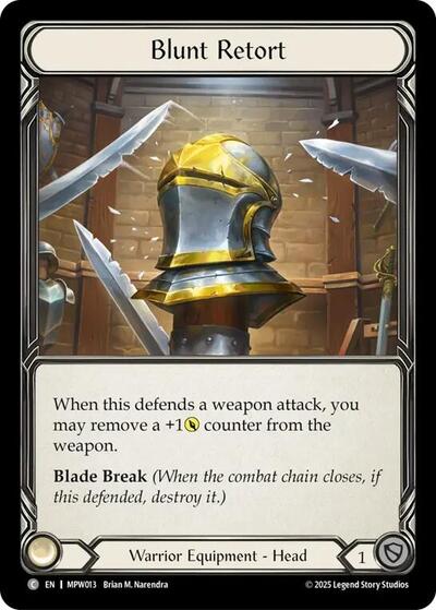 Blunt Retort - Mastery Pack Warrior FAB spoiler