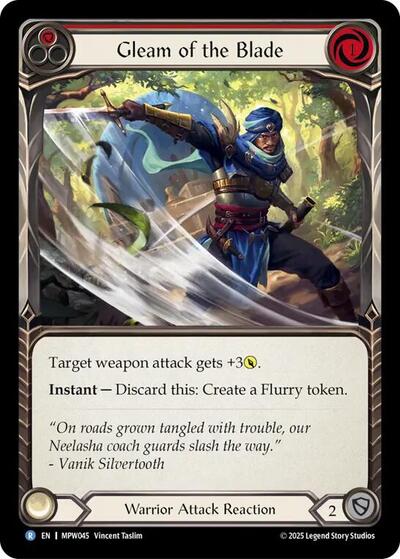 Gleam of the Blade (Red)