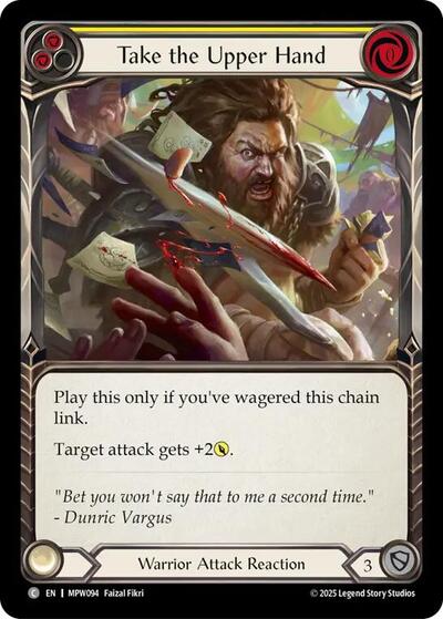 Take the Upper Hand (Yellow) - Mastery Pack Warrior FAB spoiler