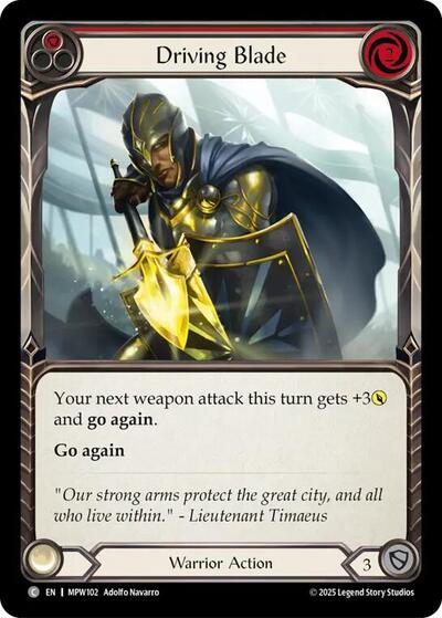 Driving Blade (Red) - Mastery Pack Warrior FAB spoiler