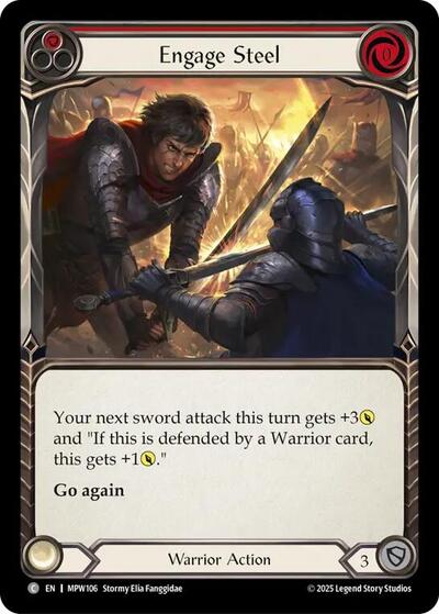 Engage Steel (Red) - Mastery Pack Warrior FAB spoiler