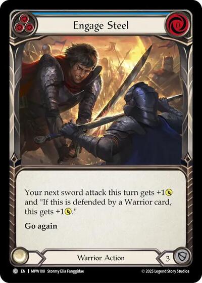Engage Steel (Blue) - Mastery Pack Warrior FAB spoiler