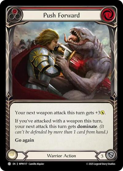 Push Forward (Red) - Mastery Pack Warrior FAB spoiler