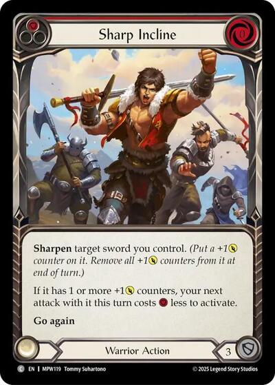 Sharp Incline (Red) - Mastery Pack Warrior FAB spoiler