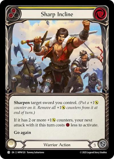 Sharp Incline (Yellow) - Mastery Pack Warrior FAB spoiler